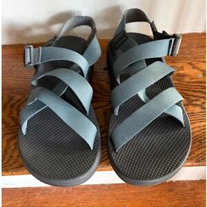 Chaco Z/Cloud Mens 11 Blue Grey Hiking Sport Sandals J106765